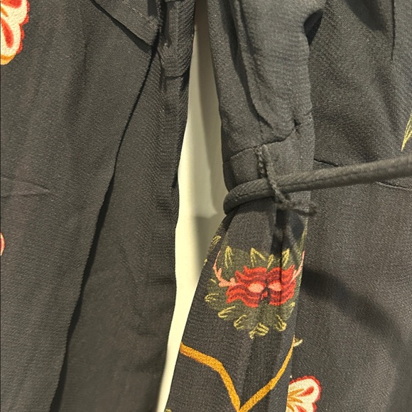 FARM RIO Black Berry Garden Long Sleeve Pleated Maxi Dress - Picture 10 of 16